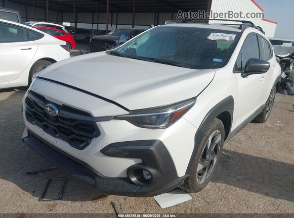4S4GUHM66S3742805 2025 SUBARU CROSSTREK White Vista tres cuartos delantera izquierda