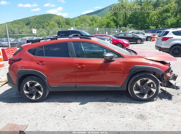 4S4GUHM67R3717065 2024 SUBARU CROSSTREK Orange Вид задньої частини салону