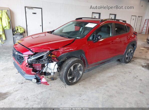 4S4GUHM67S3765154 2025 SUBARU CROSSTREK Red Передня ліва чверть