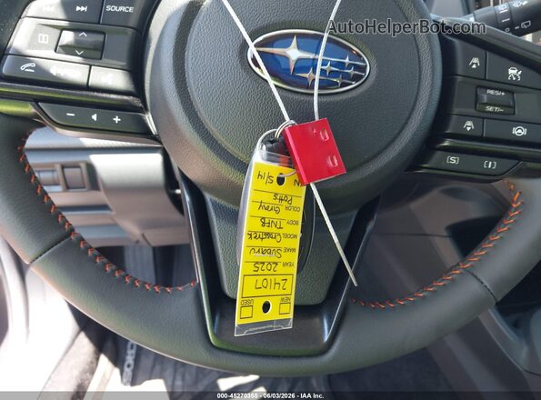 4S4GUHM68S3747388 2025 SUBARU CROSSTREK Gray 