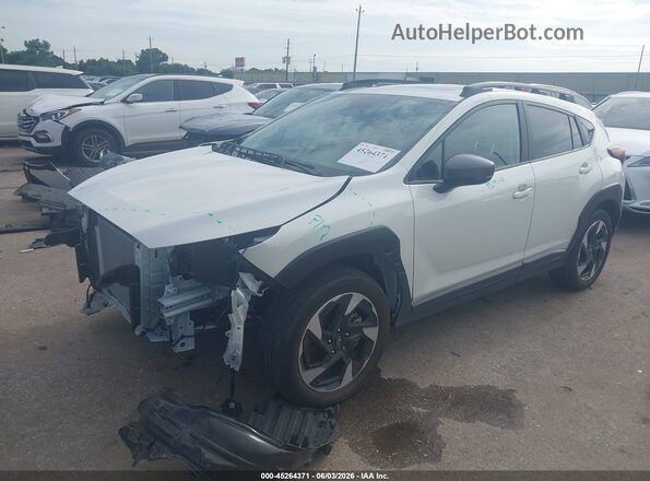 4S4GUHM69S3768556 2025 SUBARU CROSSTREK White Vista tres cuartos delantera izquierda