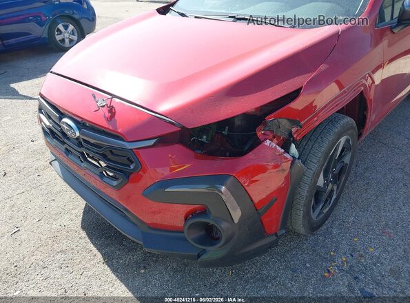 4S4GUHM6XR3801154 2024 SUBARU CROSSTREK Red წინა ხედი