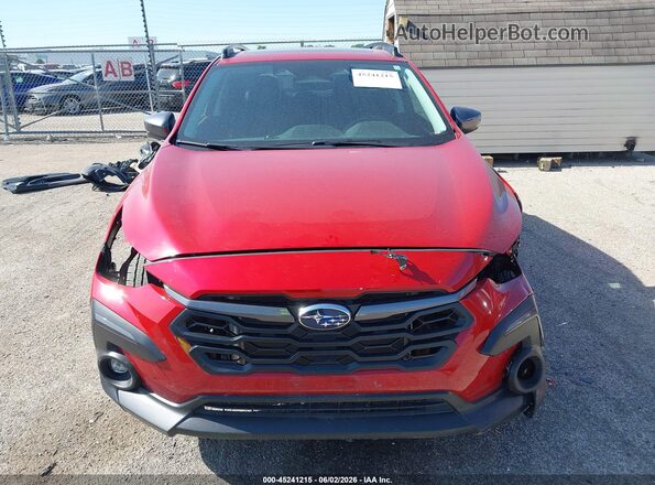 4S4GUHM6XR3801154 2024 SUBARU CROSSTREK Red უკანა სალონის ხედი