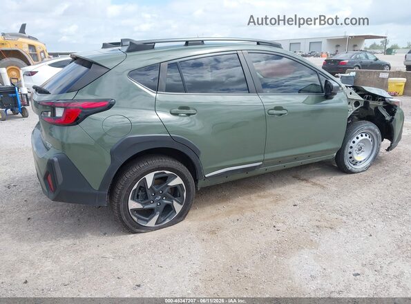 4S4GUHN67R3736052 2024 SUBARU CROSSTREK Green Tył prawy