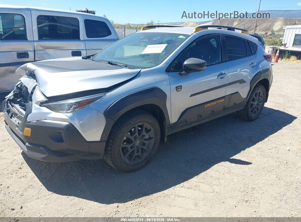 4S4GUHT65R3744671 2024 SUBARU CROSSTREK Light Blue Առջևի ձախ երեք քառորդ տեսարան