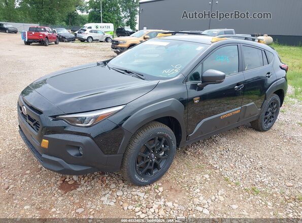 4S4GUHT66T3750549 2026 SUBARU CROSSTREK Black წინა მარცხენა ხედი სამი მეოთხედიდან