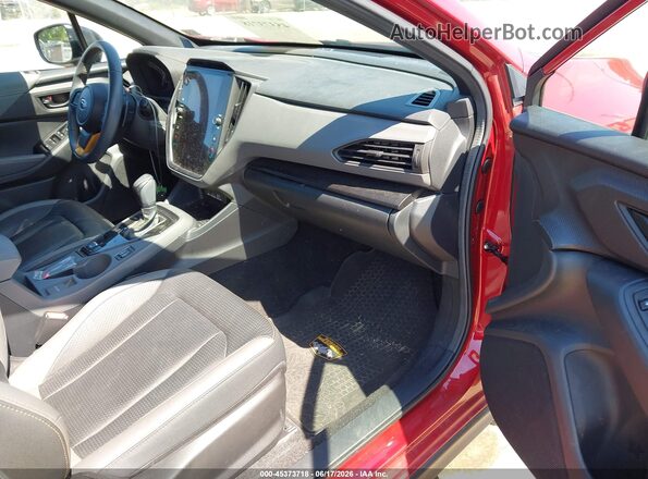 4S4GUHT68R3749492 2024 SUBARU CROSSTREK Red Widok wnętrza z przodu