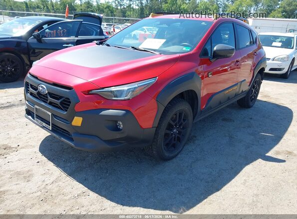 4S4GUHT68R3749492 2024 SUBARU CROSSTREK Red Przód lewy