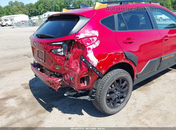 4S4GUHT68R3749492 2024 SUBARU CROSSTREK Red Widok z przodu