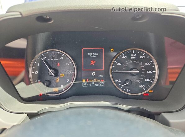 4S4GUHU60R3780427 2024 SUBARU CROSSTREK Blue Սարքավորումների վահանակի տեսք