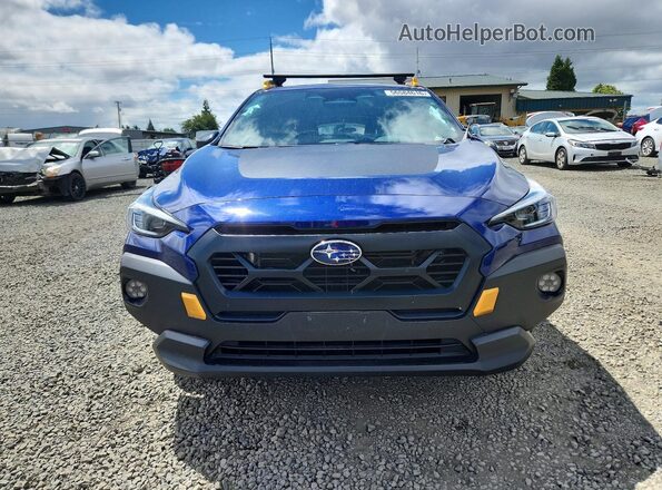 4S4GUHU60R3780427 2024 SUBARU CROSSTREK Blue Դիմացի տեսք
