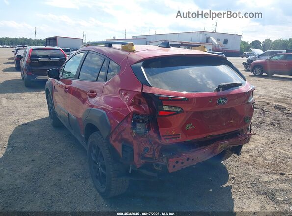 4S4GUHU65S3709164 2025 SUBARU CROSSTREK Red უკანა მარცხენა