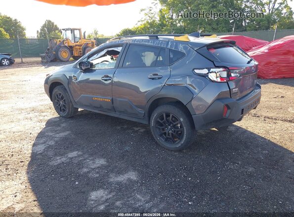 4S4GUHU66S3775416 2025 SUBARU CROSSTREK Gray Задня ліва чверть
