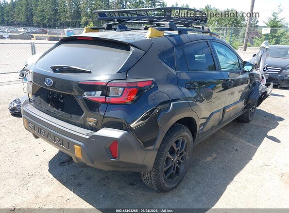 4S4GUHU69R3765618 2024 SUBARU CROSSTREK Черный Задняя правая четверть