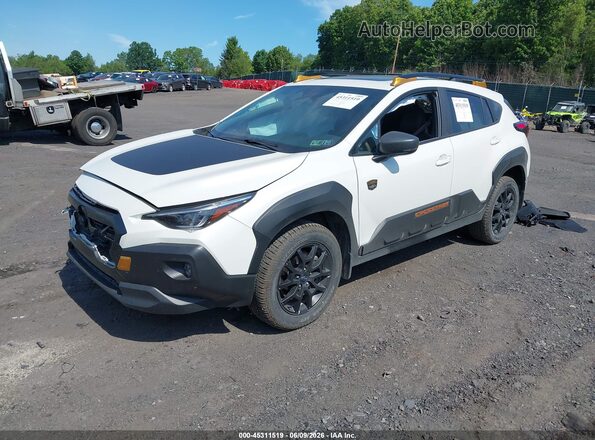 4S4GUHU6XS3776875 2025 SUBARU CROSSTREK White Передня ліва чверть