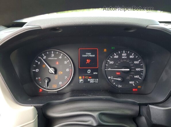4S4SLDA62T3023921 2026 SUBARU FORESTER Blue Instrument cluster view