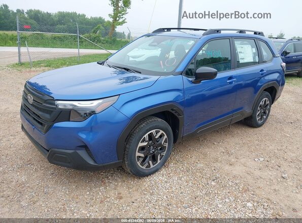 4S4SLDA6XT3075748 2026 SUBARU FORESTER Blue წინა მარცხენა ხედი სამი მეოთხედიდან