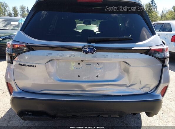 4S4SLDD67T3099243 2026 SUBARU FORESTER Silver Вид спереду