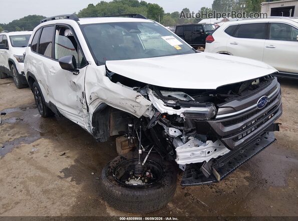 4S4SLDD6XT3013911 2026 SUBARU FORESTER White Вид спереду