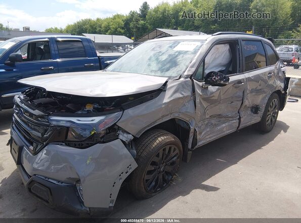 4S4SLDH66T3075770 2026 SUBARU FORESTER Gray Առջևի ձախ երեք քառորդ տեսարան
