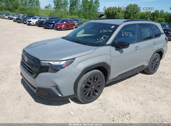 4S4SLDH6XT3073147 2026 SUBARU FORESTER Gray Передня ліва чверть