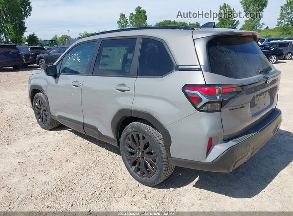 4S4SLDH6XT3073147 2026 SUBARU FORESTER Gray Задня ліва чверть