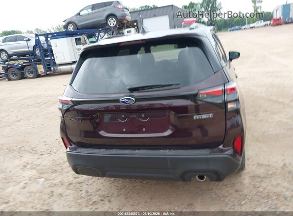 4S4SLST71T3092206 2026 SUBARU FORESTER Maroon 