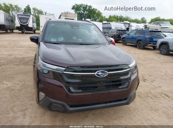 4S4SLST71T3092206 2026 SUBARU FORESTER Maroon ხელსაწყოთა პანელის ხედი