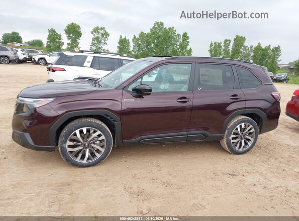 4S4SLST71T3092206 2026 SUBARU FORESTER Maroon სალონის 360-გრადუსიანი ხედი