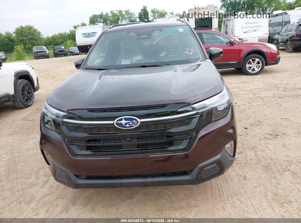 4S4SLST71T3092206 2026 SUBARU FORESTER Maroon წინა ხედი