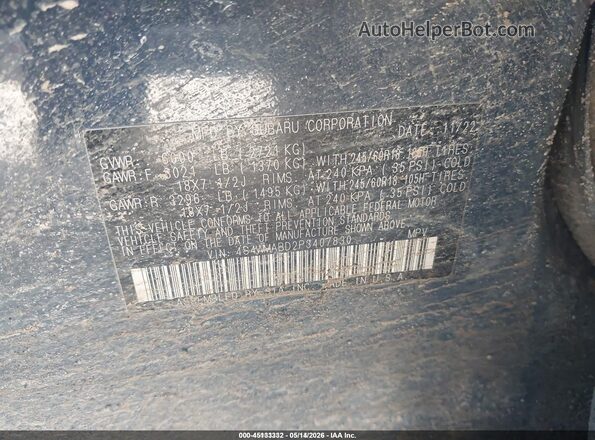 4S4WMABD2P3407830 2023 SUBARU ASCENT Dark Blue 