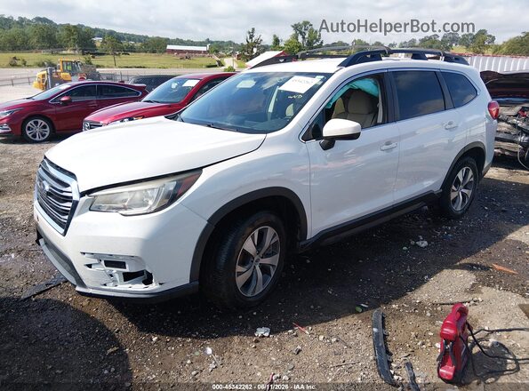 4S4WMACD0K3458850 2019 SUBARU ASCENT White Առջևի ձախ երեք քառորդ տեսարան