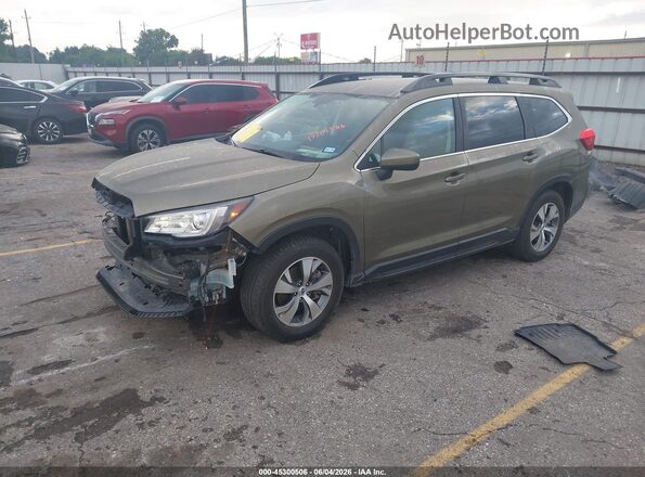 4S4WMACD7N3460759 2022 SUBARU ASCENT Green Առջևի ձախ երեք քառորդ տեսարան