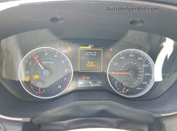 4S4WMACD8K3402669 2019 SUBARU ASCENT Silver Вид щитка приладів