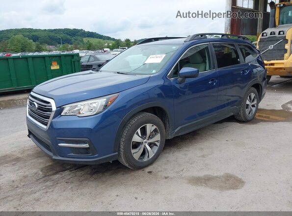4S4WMACDXK3428805 2019 SUBARU ASCENT Blue წინა მარცხენა ხედი სამი მეოთხედიდან