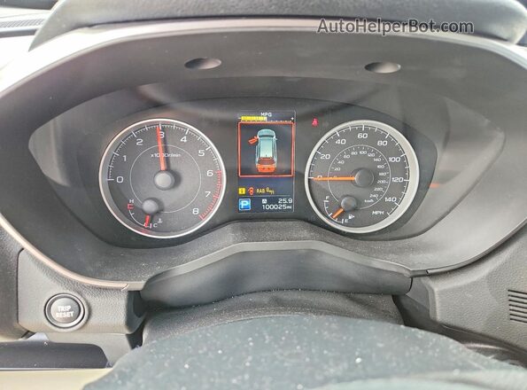 4S4WMAED6K3456596 2019 SUBARU ASCENT Gray Widok zestawu wskaźników
