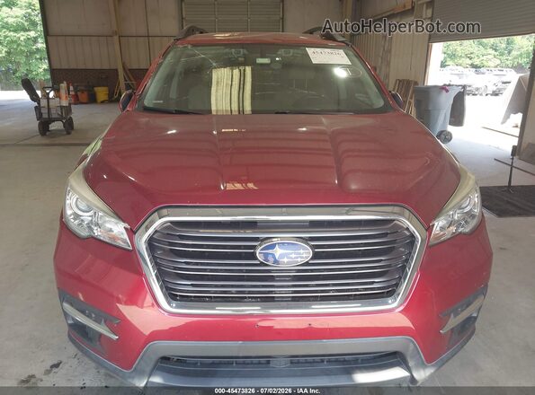 4S4WMAFD2K3421858 2019 SUBARU ASCENT Burgundy უკანა სალონის ხედი