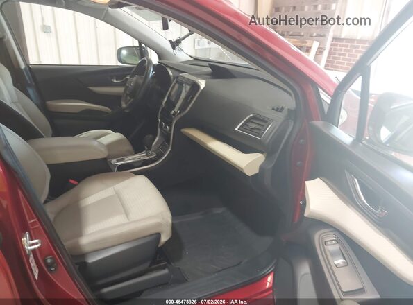 4S4WMAFD2K3421858 2019 SUBARU ASCENT Burgundy წინა სალონის ხედი