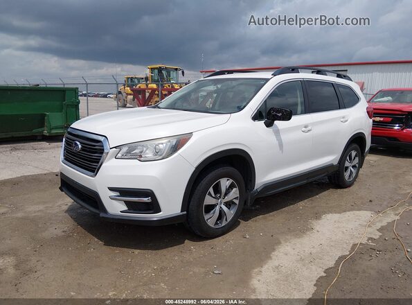 4S4WMAFD2K3486869 2019 SUBARU ASCENT White წინა მარცხენა ხედი სამი მეოთხედიდან