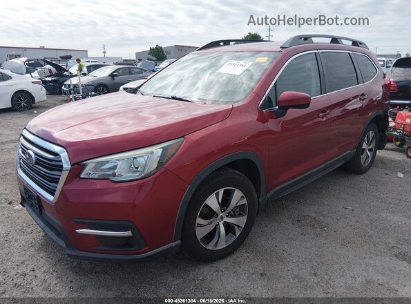 4S4WMAFD6L3416499 2020 SUBARU ASCENT Red Առջևի ձախ երեք քառորդ տեսարան