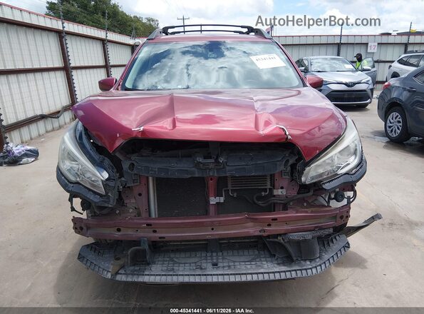 4S4WMAFD7K3467976 2019 SUBARU ASCENT Burgundy Instrument cluster view
