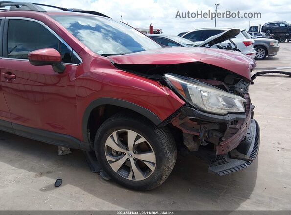 4S4WMAFD7K3467976 2019 SUBARU ASCENT Burgundy 