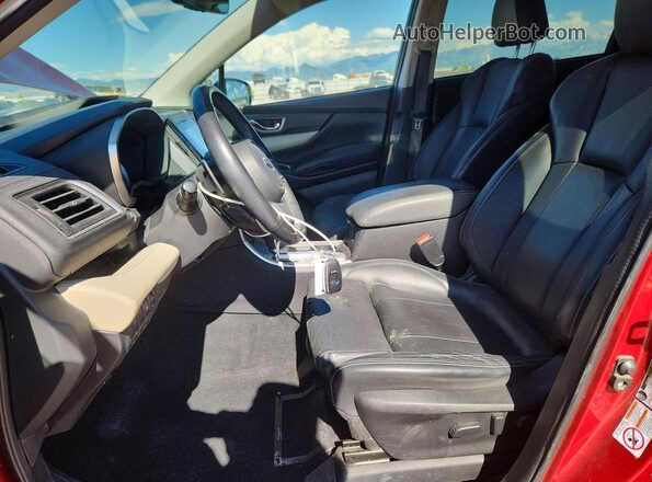 4S4WMAJD2K3461249 2019 SUBARU ASCENT Red წინა სალონის ხედი