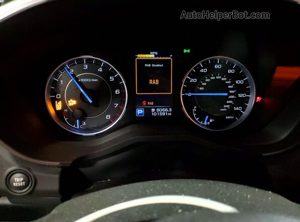 4S4WMAJD6K3452327 2019 SUBARU ASCENT Black ხელსაწყოთა პანელის ხედი