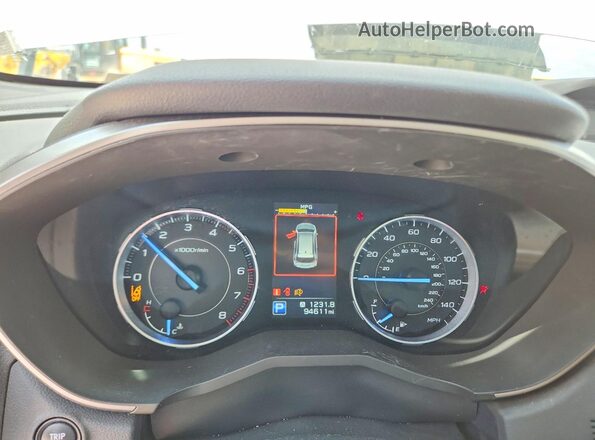 4S4WMALD2K3465525 2019 SUBARU ASCENT White Instrument cluster view