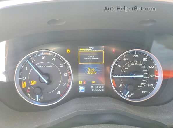 4S4WMALDXM3433635 2021 SUBARU ASCENT Brown Widok zestawu wskaźników