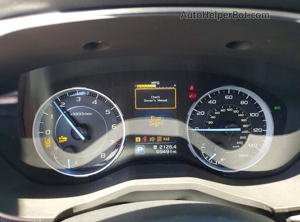 4S4WMAMD0K3485335 2019 SUBARU ASCENT Серый Вид щитка приборов
