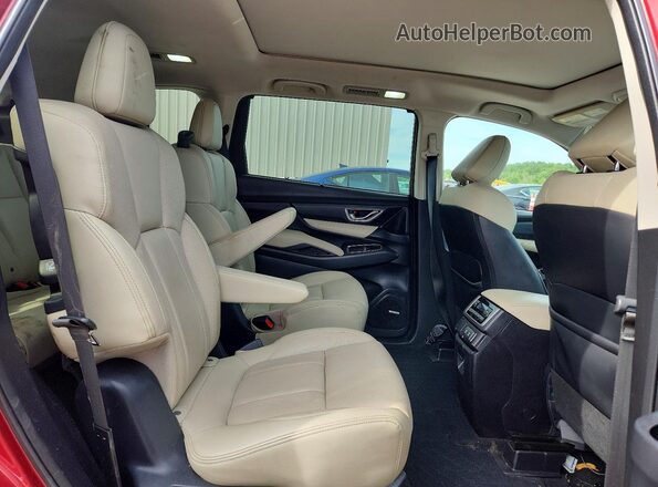 4S4WMAPD3K3466256 2019 SUBARU ASCENT Burgundy Vista interior trasera