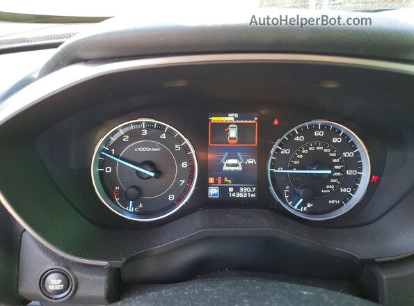 4S4WMAPD4K3449580 2019 SUBARU ASCENT White ხელსაწყოთა პანელის ხედი