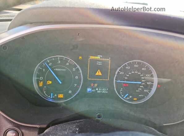 4S4WMAPDXK3433934 2019 SUBARU ASCENT White Սարքավորումների վահանակի տեսք